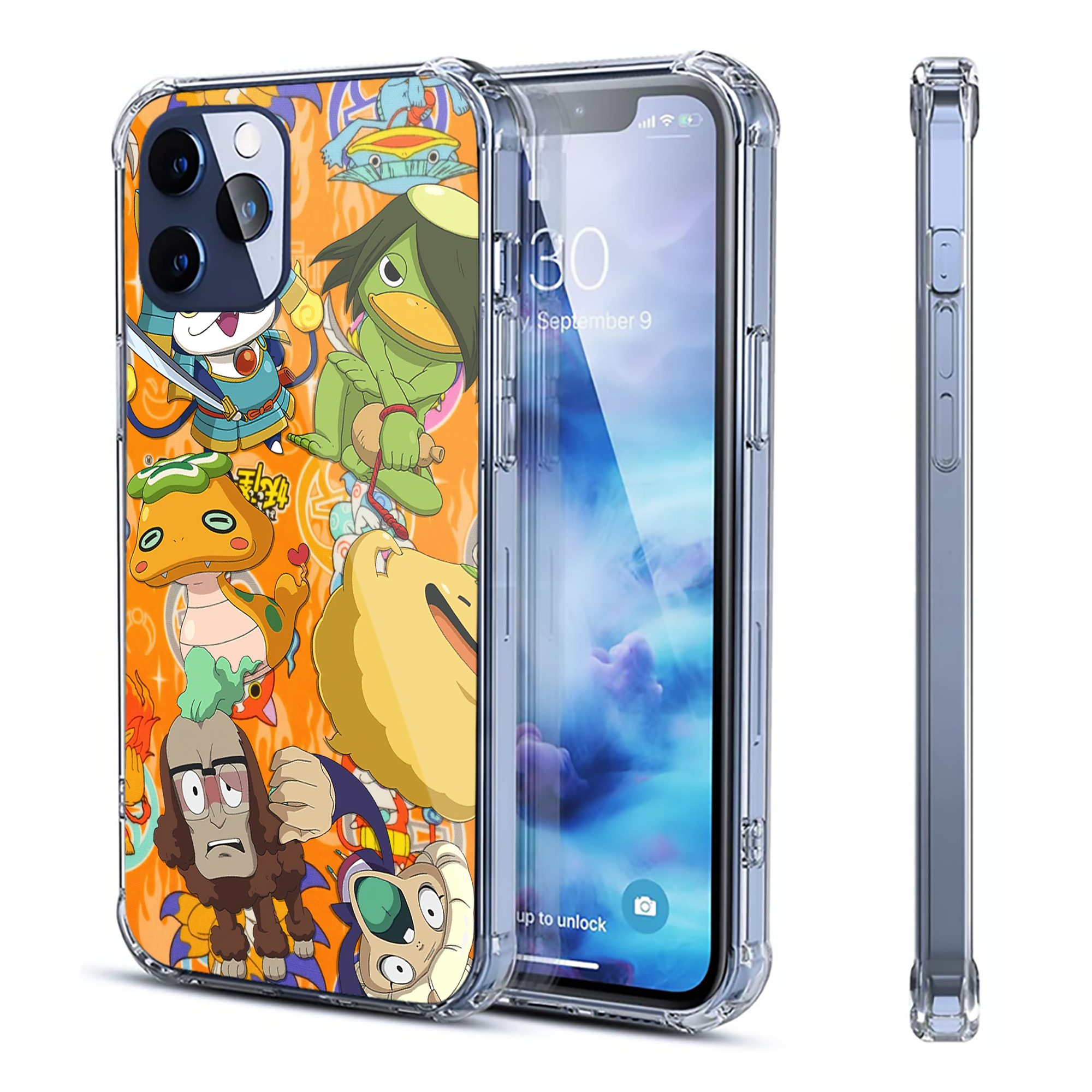 （画像用） 妖怪ウォッチ Yo-kai Watch 【iPhone 12シリーズ対応】透明スマホケース（クリアソフトケース）